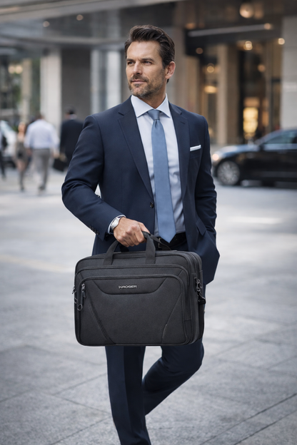 Business Laptop Briefcase Water Resistant 17 Inch RFID Safe Lightweight & Expandable