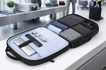 Travel Laptop Backpack 48L TSA-Friendly - Water Resistant & Anti Theft – Zip Lock - Fits 17 inch Laptops - Black