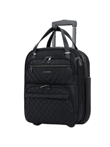 KROSER Business Hand Luggage Trolley 40cm – Lightweight, Water-Resistant Carry-On - 15.6" Laptop Compartment