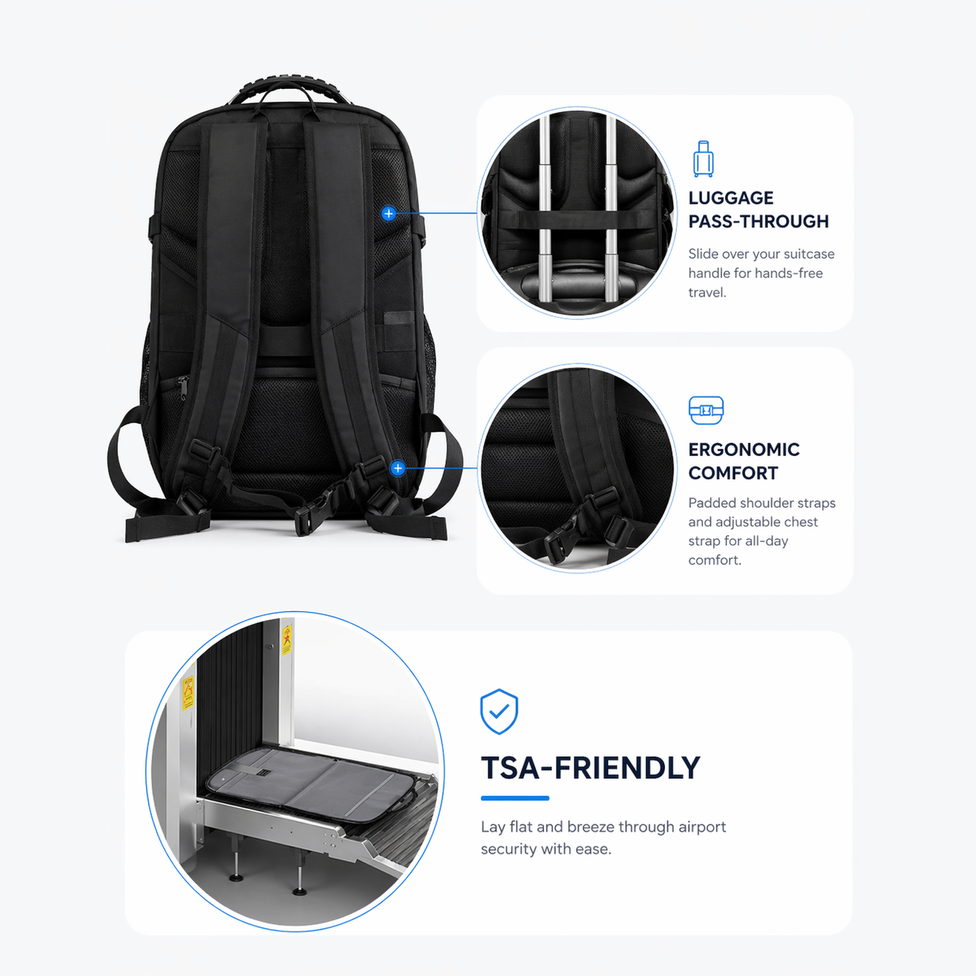KangarCase Travel Laptop Backpack 45L