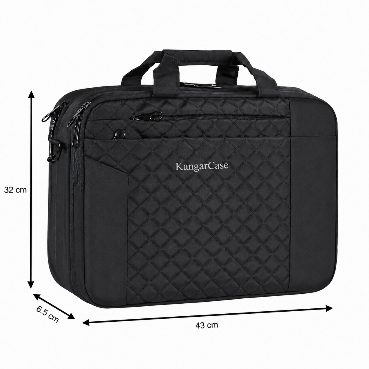 KangarCase Business Quilted Briefcase
