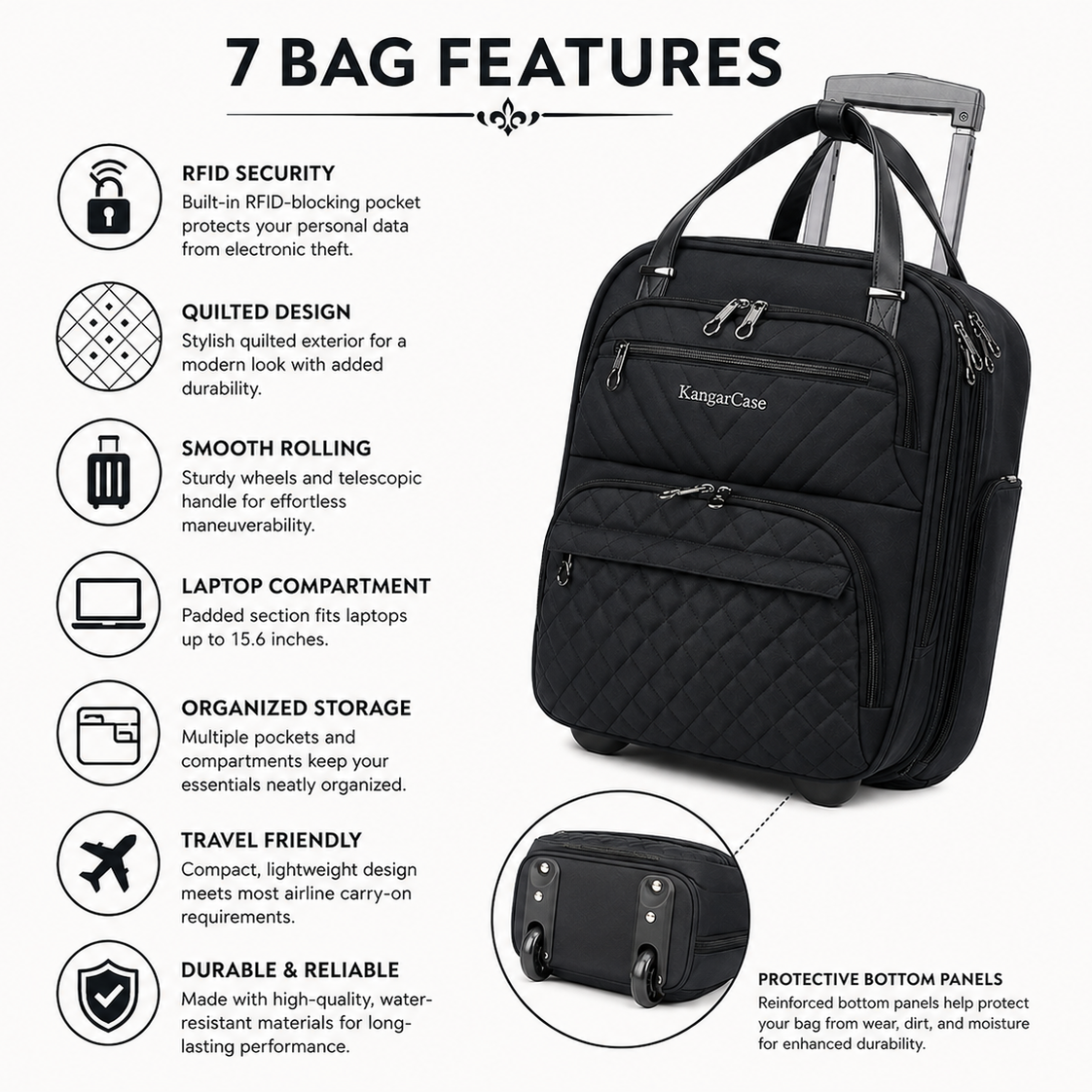 KangaCase Compact Hand Luggage Trolley
