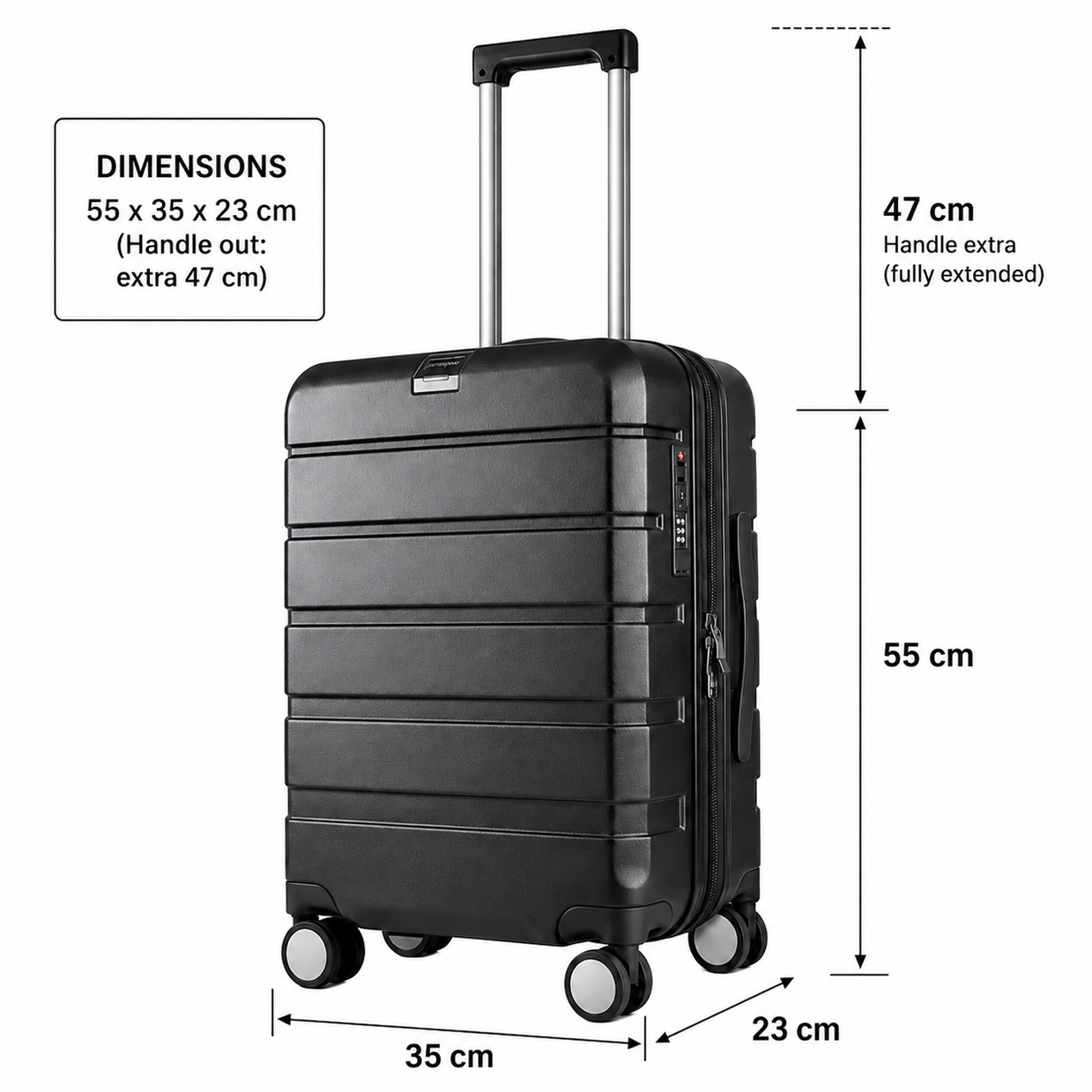 KangarCase Compact Hand Luggage Suitcase