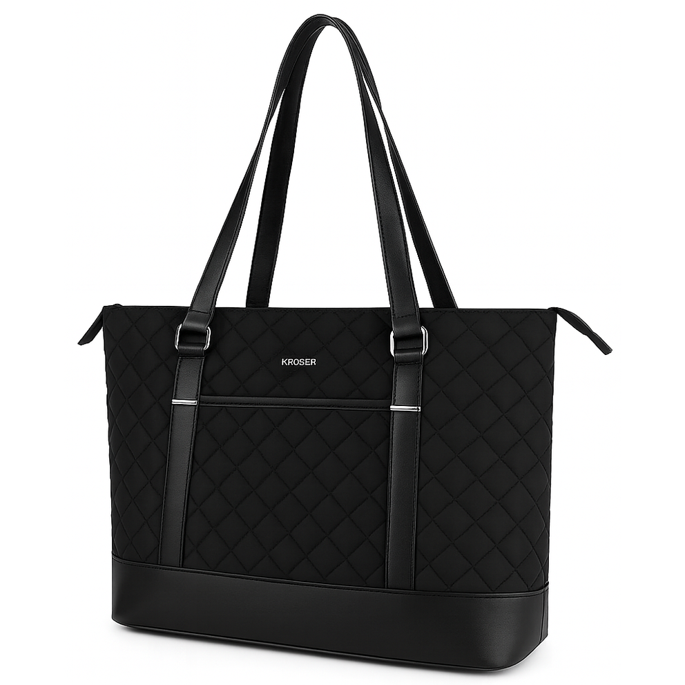 Women’s Laptop Handbag 15.6 Inch Waterproof & Lightweight USB Port – Black