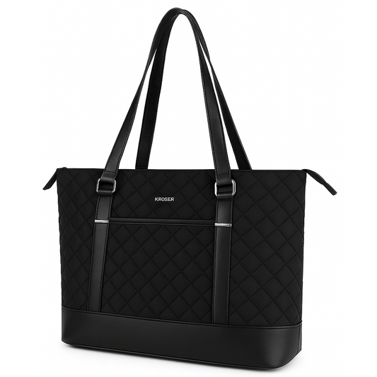 Women’s Laptop Handbag 15.6 Inch Waterproof & Lightweight USB Port – Black