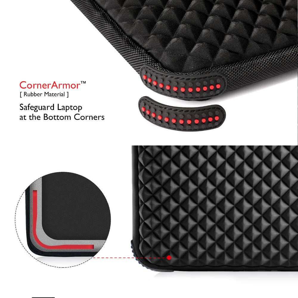 17.3-Inch Laptop Sleeve – Quilted Drop Corner Protection