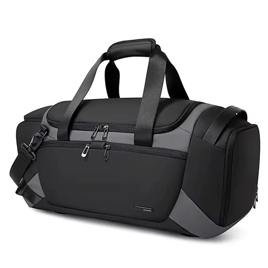 Men’s Sports Duffel Bag – Water-Resistant Gym Bag with Dry/Wet Separation & Extra Side Shoe Compartment – Ideal for Travel & Fitness