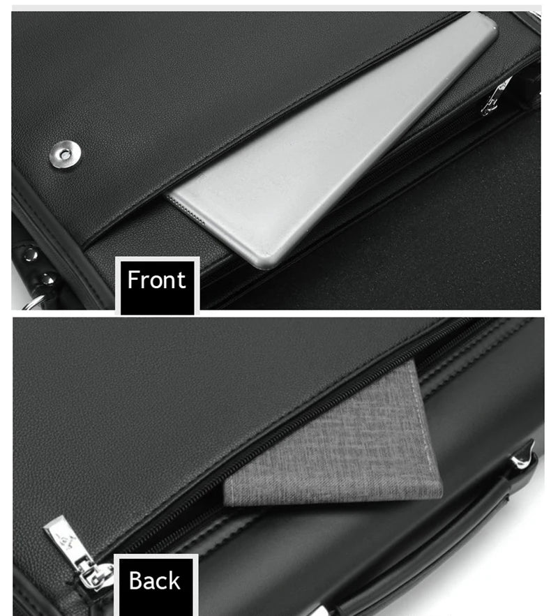 Luxury Men's Designer Briefcase – Stylish Business Shoulder Bag for Work & Office Use