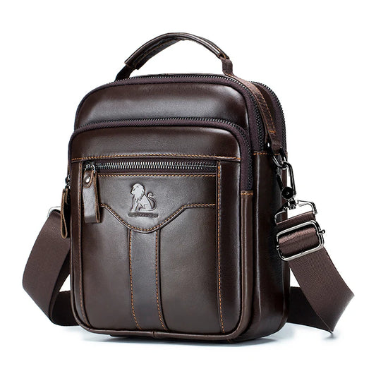 Crossbody Shoulder Bag – Sleek Urban Leather & Functional with Multi-Pocket for Everyday Use