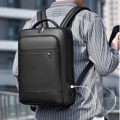 Executive Laptop Backpack – 15.6 Inch, Sleek Design, Water-Resistant, USB Charging – Stylish Business Bag for Men