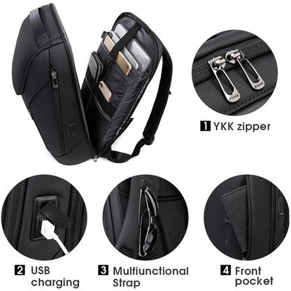 Business Laptop Backpack - 17 Inch - USB port - Sleek & Structured Design