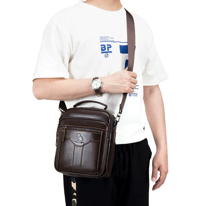 Crossbody Shoulder Bag – Sleek Urban Leather & Functional with Multi-Pocket for Everyday Use