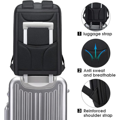 Travel Backpack 19 Inch – USB Port Water Resistant - Sleek Design with Multiple Pockets for Organized Travel