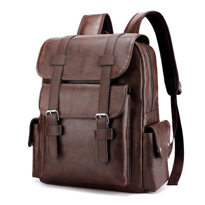 Vintage Backpack Messenger Bag with Buckle Closure – Timeless & Versatile Design
