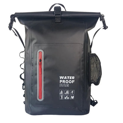 Fully Waterproof Rolltop Backpack with Front & Side Pockets – Durable Outdoor Bag for Boating, Kayaking & Cycling