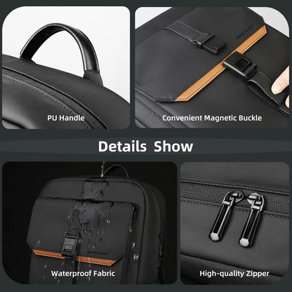 Laptop Backpack with 15.6" Compartment – Waterproof Flap Design, Multiple Pockets & Ultralight Daypack for Travel, Work & Everyday Use