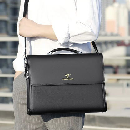 Luxury Men's Designer Briefcase – Stylish Business Shoulder Bag for Work & Office Use