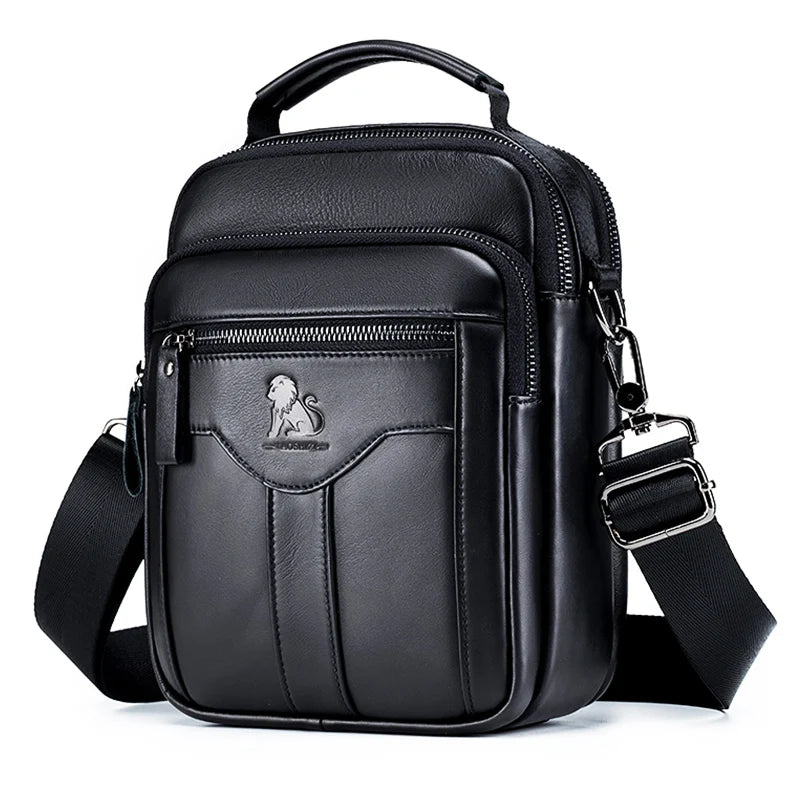 Crossbody Shoulder Bag – Sleek Urban Leather & Functional with Multi-Pocket for Everyday Use