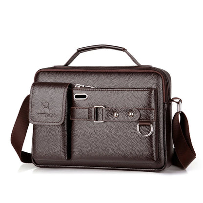 Men’s Business Shoulder Bag – Crossbody Travel Messenger Bag with Multiple Pockets