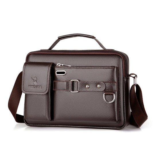 Men’s Business Shoulder Bag – Crossbody Travel Messenger Bag with Multiple Pockets