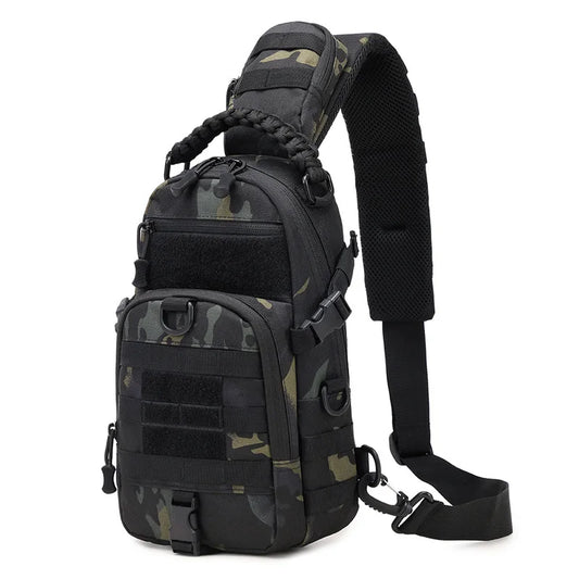Tactical Sling Crossbody Bag – Durable Outdoor Shoulder Pack for Hiking, Cycling, Climbing & Fishing – Adjustable Strap & Multiple Pockets