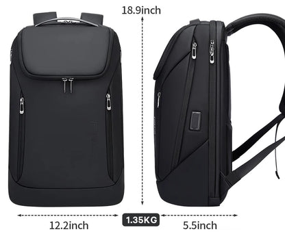 Business Laptop Backpack - 17 Inch - USB port - Sleek & Structured Design