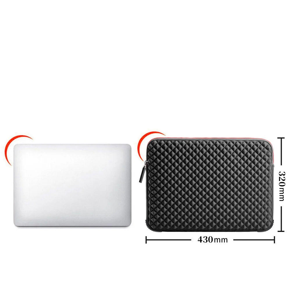 17.3-Inch Laptop Sleeve – Quilted Drop Corner Protection