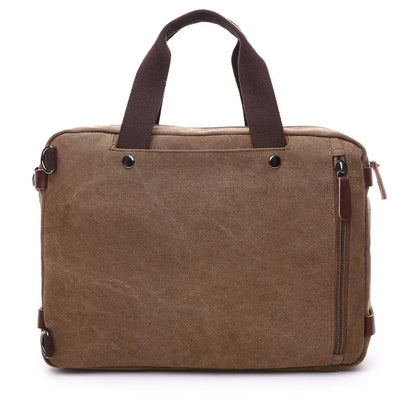 Vintage 17-Inch Laptop Messenger Bag – Ultralight Shoulder Bag with Multiple Compartments & Sleek Design – Business & Everyday Backpack