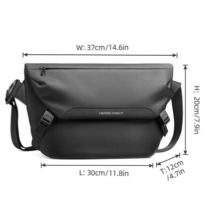 Men’s Shoulder Crossbody Messenger Bag – Water-Resistant Side Bag for 11-Inch iPad & Smartphone – Multiple Compartments for Outdoor, Cycling & Everyday Use