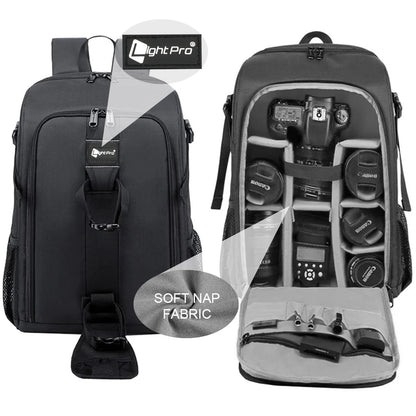 Professional Camera Backpack – Waterproof, High-Capacity DSLR Bag with Tripod Holder