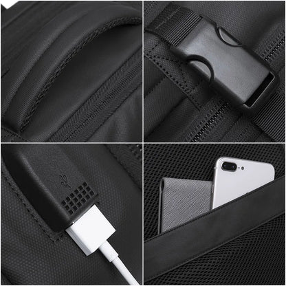 Travel Backpack - 45L - USB Port Water-Resistant - 17 Inch Laptop Compartment