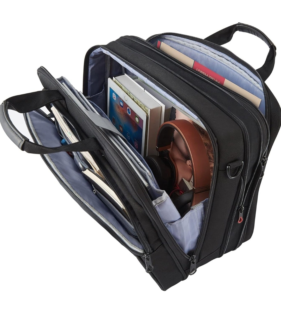 Kroser 17-Inch Laptop Briefcase Water Resistant - RFID Safe - Lightweight & Expandable