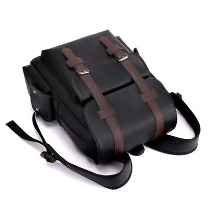 Vintage Backpack Messenger Bag with Buckle Closure – Timeless & Versatile Design