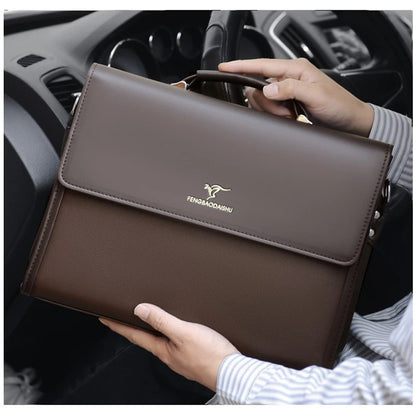 Luxury Men's Designer Briefcase – Stylish Business Shoulder Bag for Work & Office Use