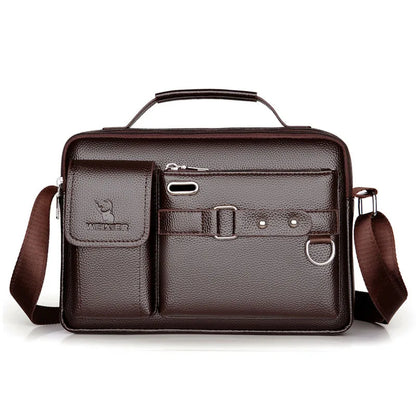 Men’s Business Shoulder Bag – Crossbody Travel Messenger Bag with Multiple Pockets