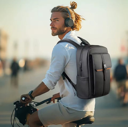 Laptop Backpack with 15.6" Compartment – Waterproof Flap Design, Multiple Pockets & Ultralight Daypack for Travel, Work & Everyday Use