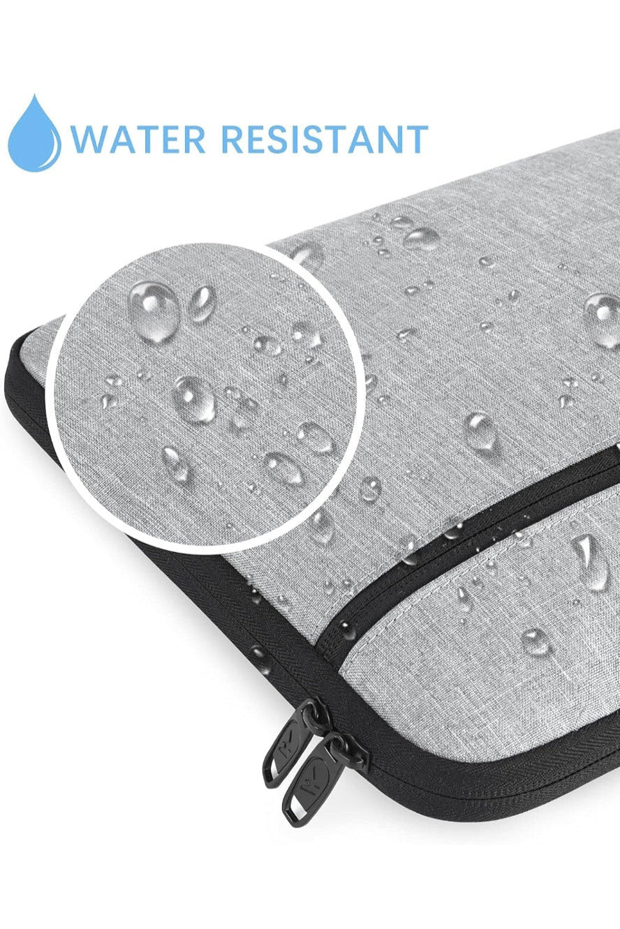 Matein 14-Inch Laptop Sleeve - Water Resistant & Stylish with Soft Lining – Fits MacBook Air/Pro – Grey